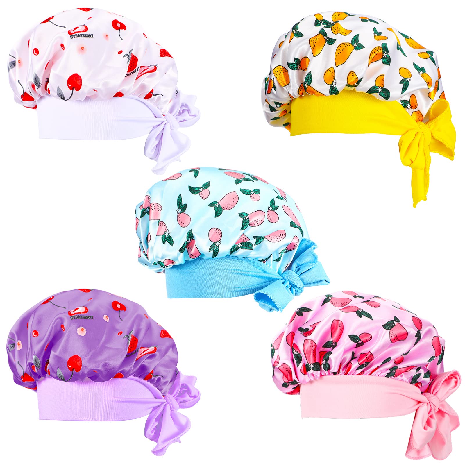 Pcs Kids Satin Bonnet Sleeping Cap for Girls Boys Soft Satin
