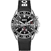 BOSS Men's Quartz Chronograph Watch, Multi Dial, Innovative and Water Resistant up to 50 Meters 5ATM, Gift for Him