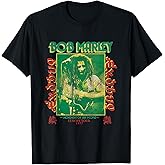 Bob Marley Exodus Movement of Jah People Guitar Black T-Shirt Small