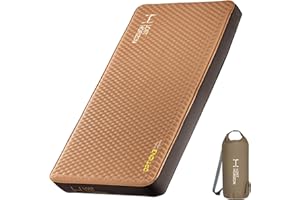 LOSTHORIZON Air & Foam Camping Mattress, Self-Inflating Sleeping Pad, 4.5" Thick, with Pump Sack, Single