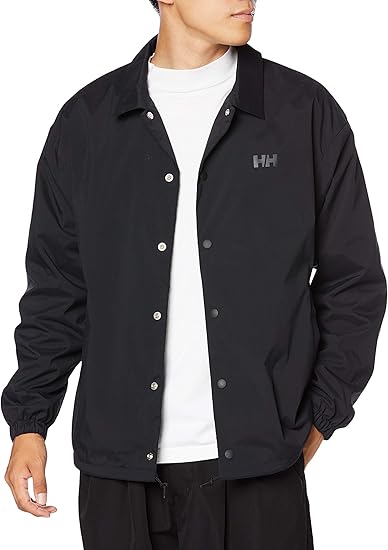 Amazon ヘリーハンセン ジャケット アイコンコーチジャケット メンズ Hh162 ブラック 日本 M 日本サイズm相当 コート ジャケット 通販