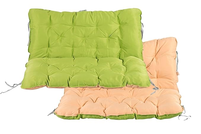 Meerweh Auflage mit Rückenteil für Bank, Wendekissen Polsterauflage Bankauflage, grün, 100.0x98.0x10.0 cm, 74082