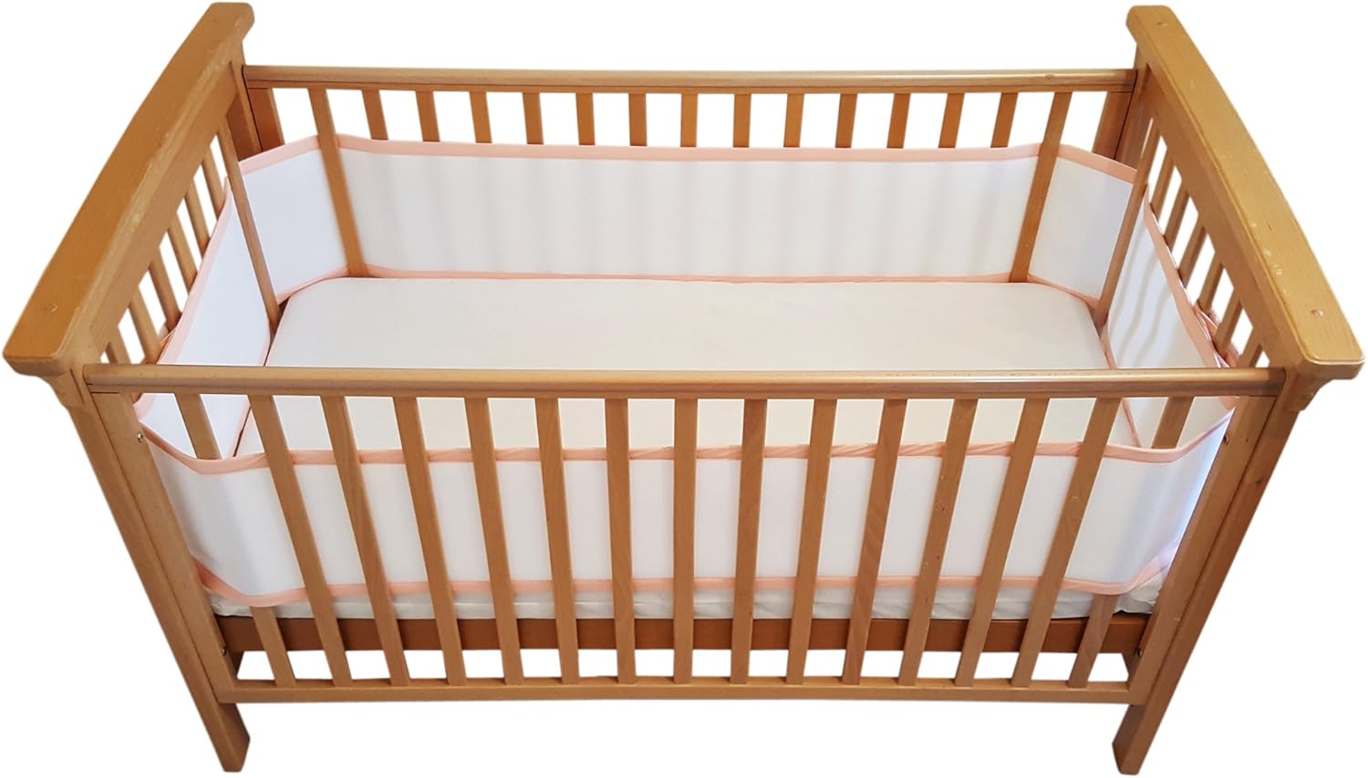 Airoya® Premium 4Sided Breathable Cot Bumper, Double Layers for Extra