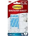 Command Bath Water-Resistant Adhesive Refill Strips, Re-Hang Medium and Large Bath Hooks or Caddies, 2 Medium Strips, 4 Large Strips