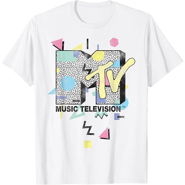 Amazon.com: MTV Checkered Distressed Retro Logo Short Sleeve T