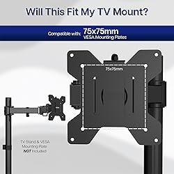VIVO Height Adjustable VESA Adapter Stand for