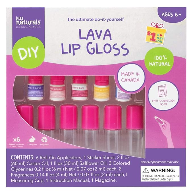 Buy Fundamentals Kiss Naturals DIY Lava Lip Gloss Making Kit Online at