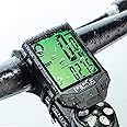PRUNUS Bike Speedometer and Odometer Wireless Waterproof Bicycle Computer with Touch Sensor Switch, Big Digital LCD Screen, Automatic Wake-up for Outdoor MTB Road Cycling and Fitness…