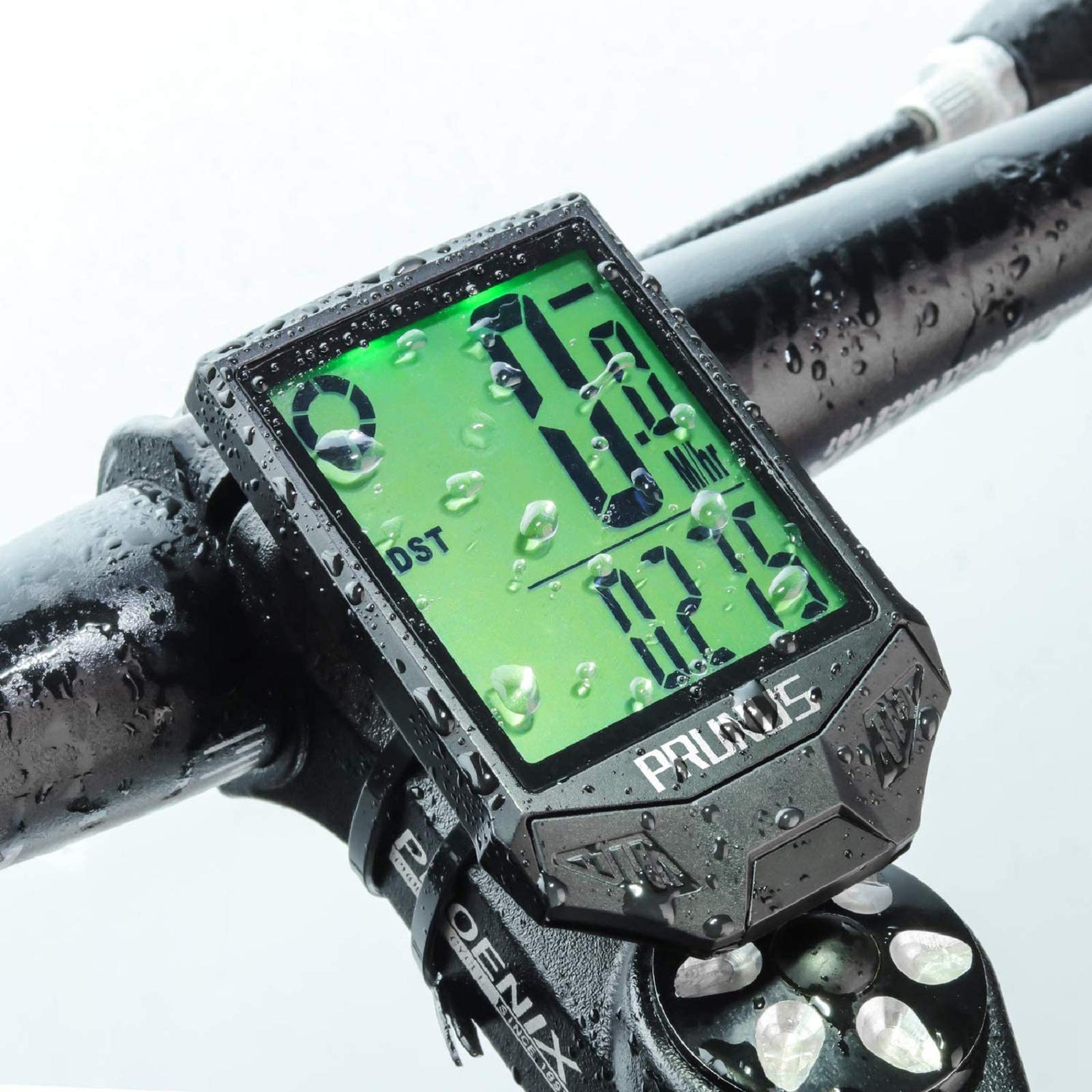 Photo 1 of PRUNUS Bike Speedometer and Odometer Wireless Waterproof Bicycle Computer with Touch Sensor Switch, Big Digital LCD Screen, Automatic Wake-up for Outdoor MTB Road Cycling and Fitness…