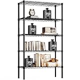 OLIXIS 5 Tier Storage Shelves, Metal Wire Rack