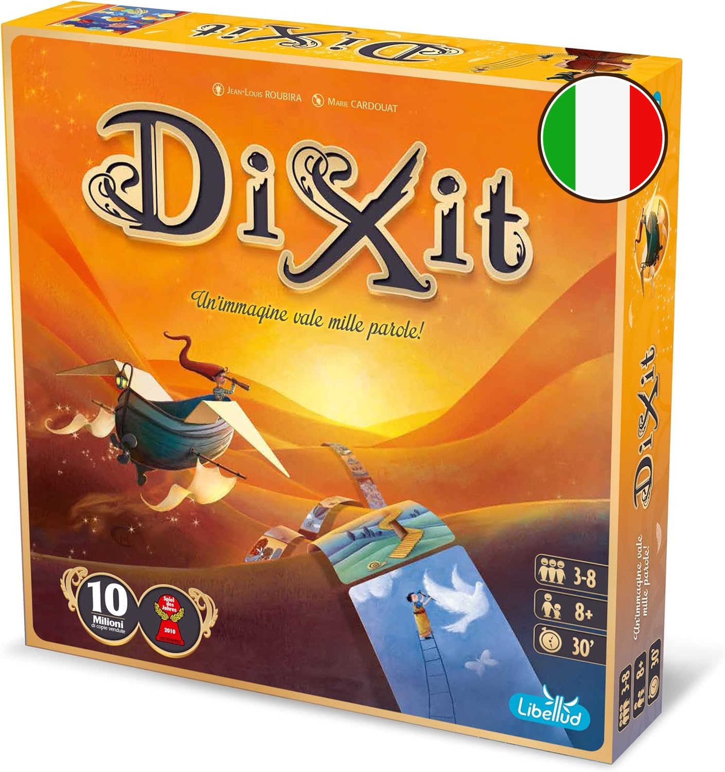 Asmodee - Dixit - Brettspiel für Fantasie und Fantasie, 3-8 Spieler, 8+ Jahre - Italienische Sprache