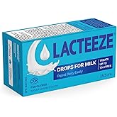 Lacteeze Milk Drops Lactose Reduction -Relieves Gas, Bloating, Cramps, and Diarrhea - Lactase Enzyme Drops for Lactose Intole
