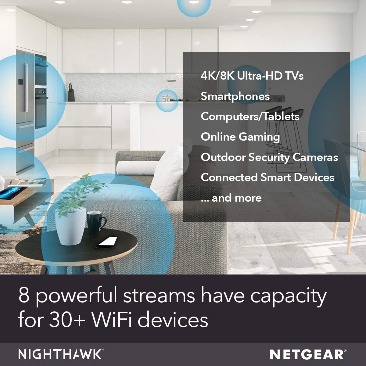 NETGEAR Nighthawk WiFi 6 Mesh Range Extender EAX80 - Add up to 2,500 sq. ft. and 30+ devices with AX6000 Dual-Band Wireless Signal Booster & Repeater (up to 6Gbps speed), plus Smart Roaming: Computers & Accessories