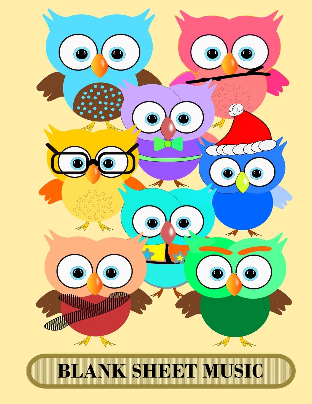 Blank Sheet Music: Music Manuscript Paper / Staff Paper / Musicians Notebook