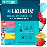 Liquid I.V. Electrolyte Powder, Innovation Favorites Variety Pack, 16 Count | Scientifically Formulated | Clinically Proven Hydration | No Artificial Sweeteners | Non-GMO | Vegan | Powder Drink Mix