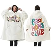 Gifts for Mom Christmas Gifts from Daughter Son, Wearable Blanket Hoodie Best Mom Gift Unique Birthday Gift for Mother Women Mother in Law New Mama Oversized Sherpa Fleece Blanket Sweatshirt