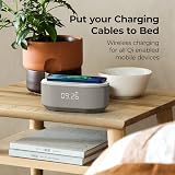 i-box Dawn Alarm Clock with Wireless Charging Bluetooth Speaker FM Radio view 3
