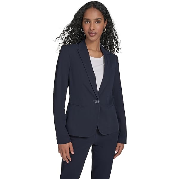 Blazer Macy's Kasper Plus Size Crepe One-Button Blazer Macy's