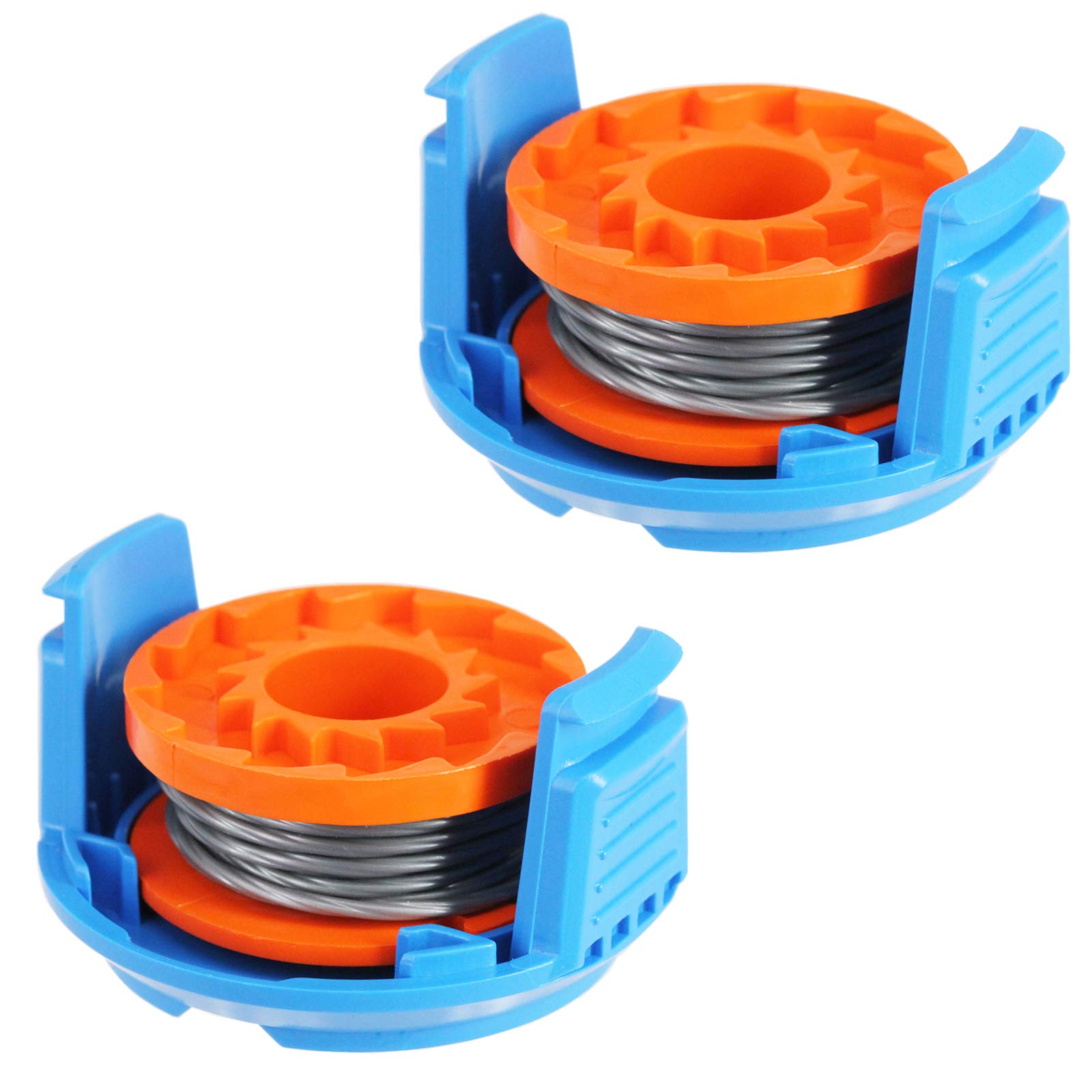 SPARES2GO 2.5m Line Spool Cover for Mac Allister MGTP18Li Strimmer Trimmer (Pack of 2)