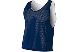 A4 Sportswear Reversible Pinnies Wicking Athletic Jersey (Lacrosse/Soccer/Football.) 11 Colors, Youth/Adult