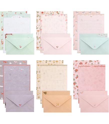 Lot De 36 Feuilles De Papier À Lettre Ou À Motif Vintage - Format A4