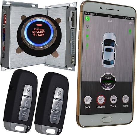 Amazon Gps追跡車セキュリティアラームパスコードタッチキーパッドモバイルapp Centalロックまたはロック解除 カーセキュリティ 車 バイク