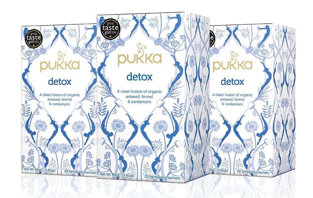 Pukka Detox, Organic Herbal Tea with Aniseed, Fennel & Cardamom (3 Pack, 60 Tea bags)