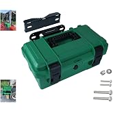 Universal Tool Box Kit,Tractor Tool Box, Lockable,With Mounting Bracket,ATV, UTV, Truck, Utility Vehicle Universal Toolbox, Can be Mounted on The ROPS (Green 16")
