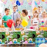 OSDUE Pixel Game Theme Tablecloth 130x220 cm Disposable Birthday Cover view 6