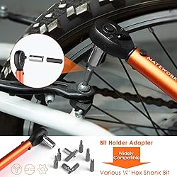 1/4 Inch Drive Click Torque Wrench, 27 PCS Bike
