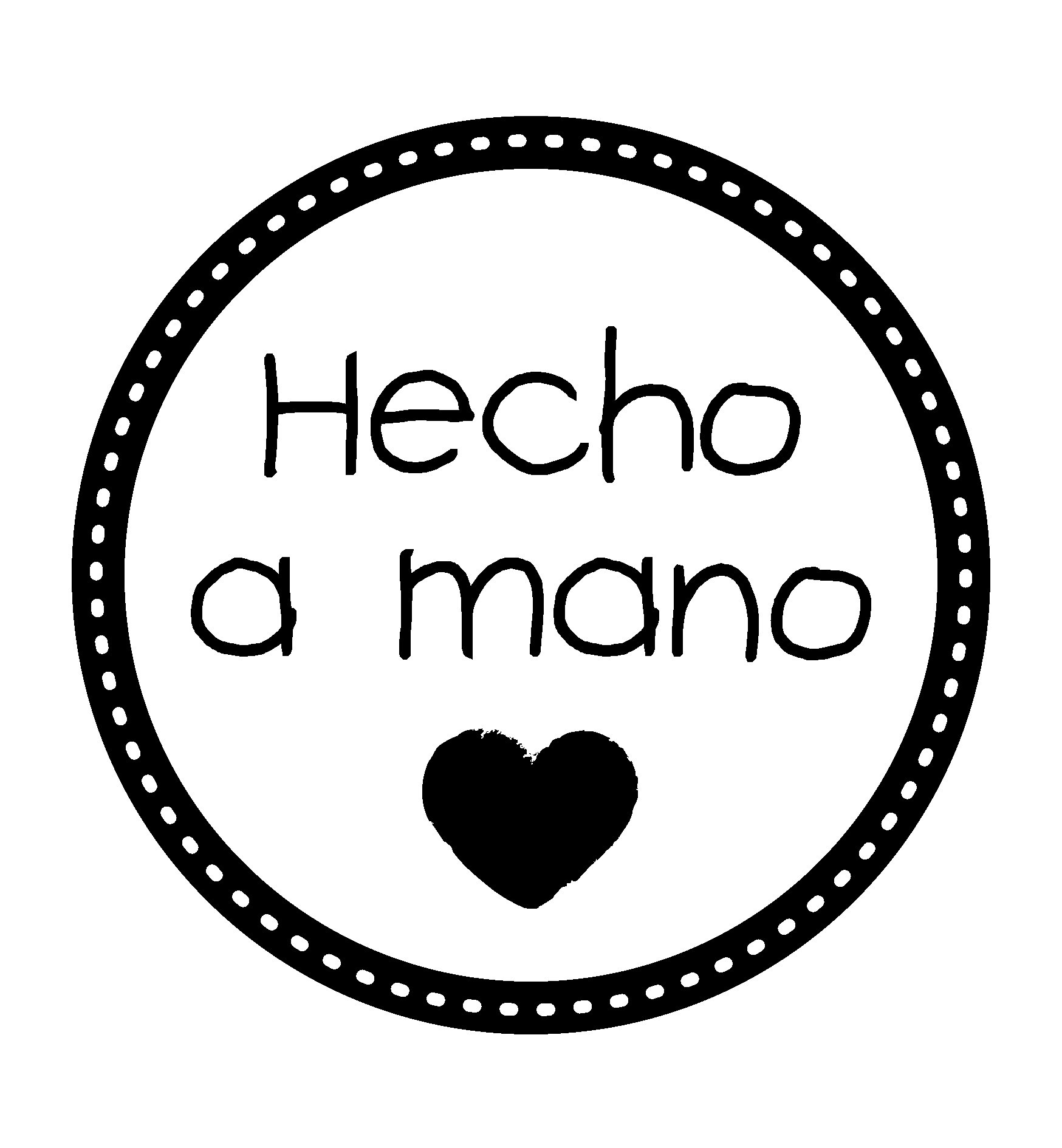 Artemio Seal with Text Hecho Mano Wooden Stamp