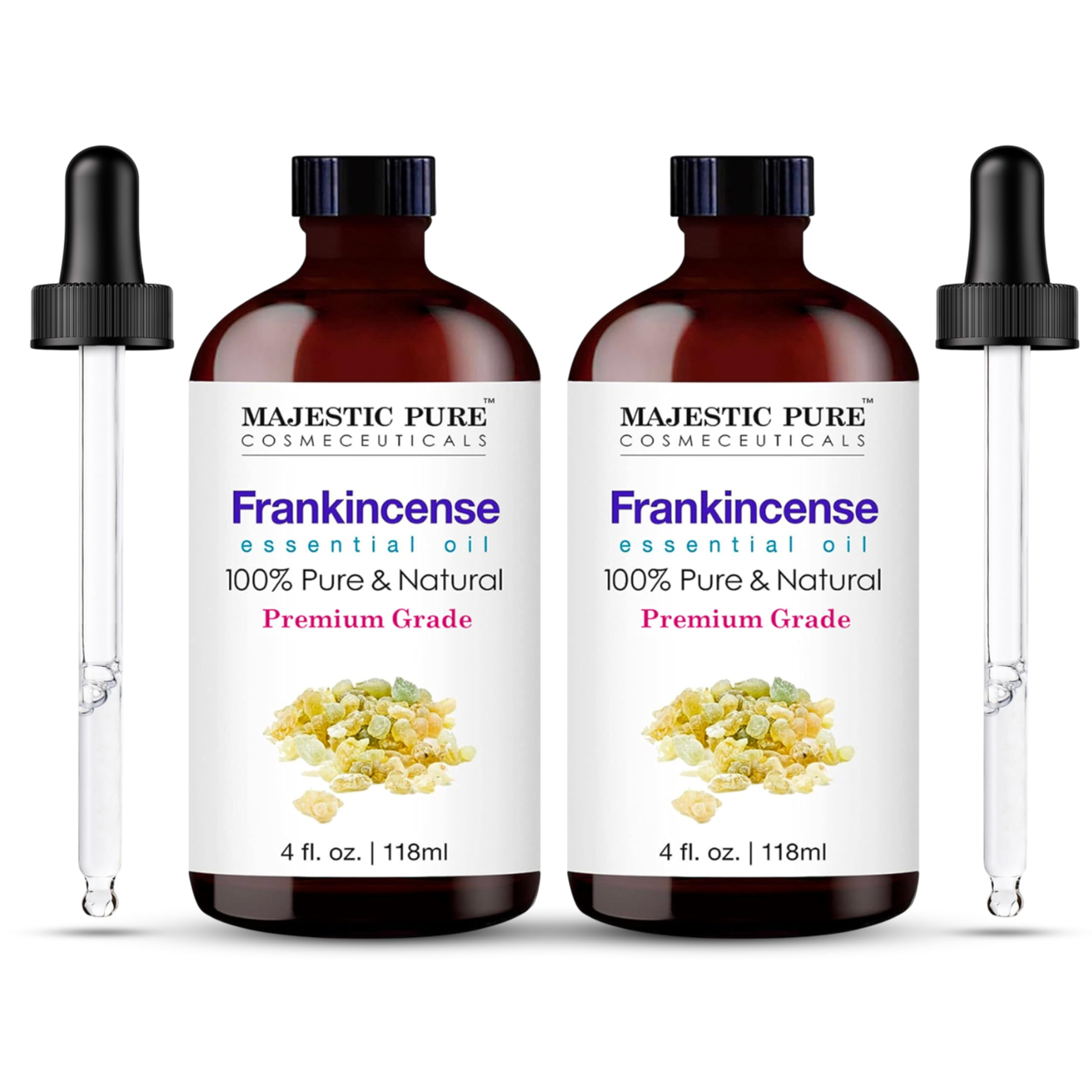Majestic Pure Frankincense Essential Oil with Glass