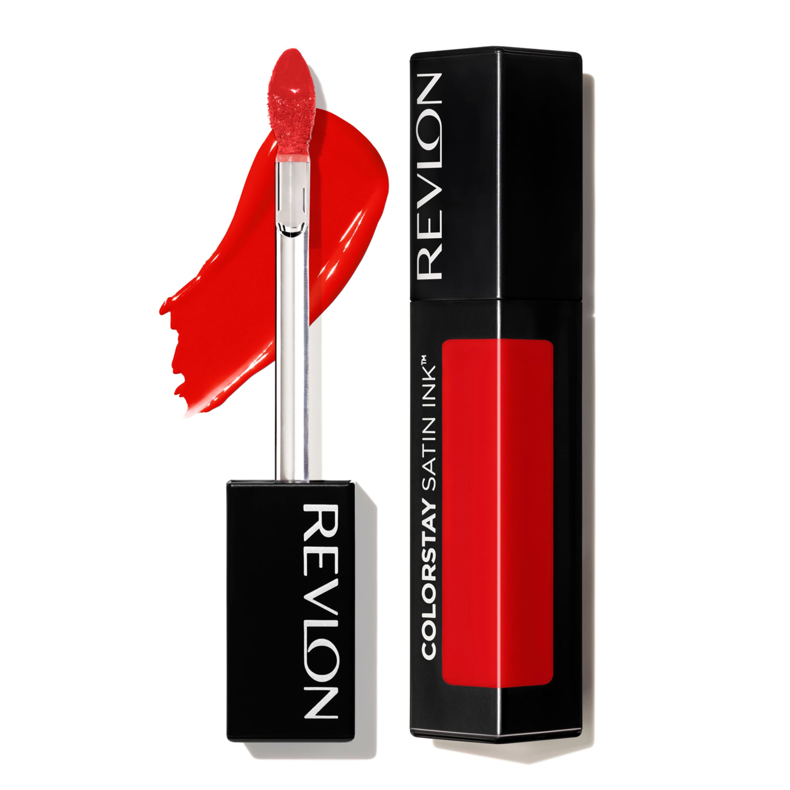 Revlon ColorStay Satin Ink Liquid Lipstick, Longwear Rich Lip Colors, Formulated with Black Currant Seed Oil, 014 Smokin' Hot