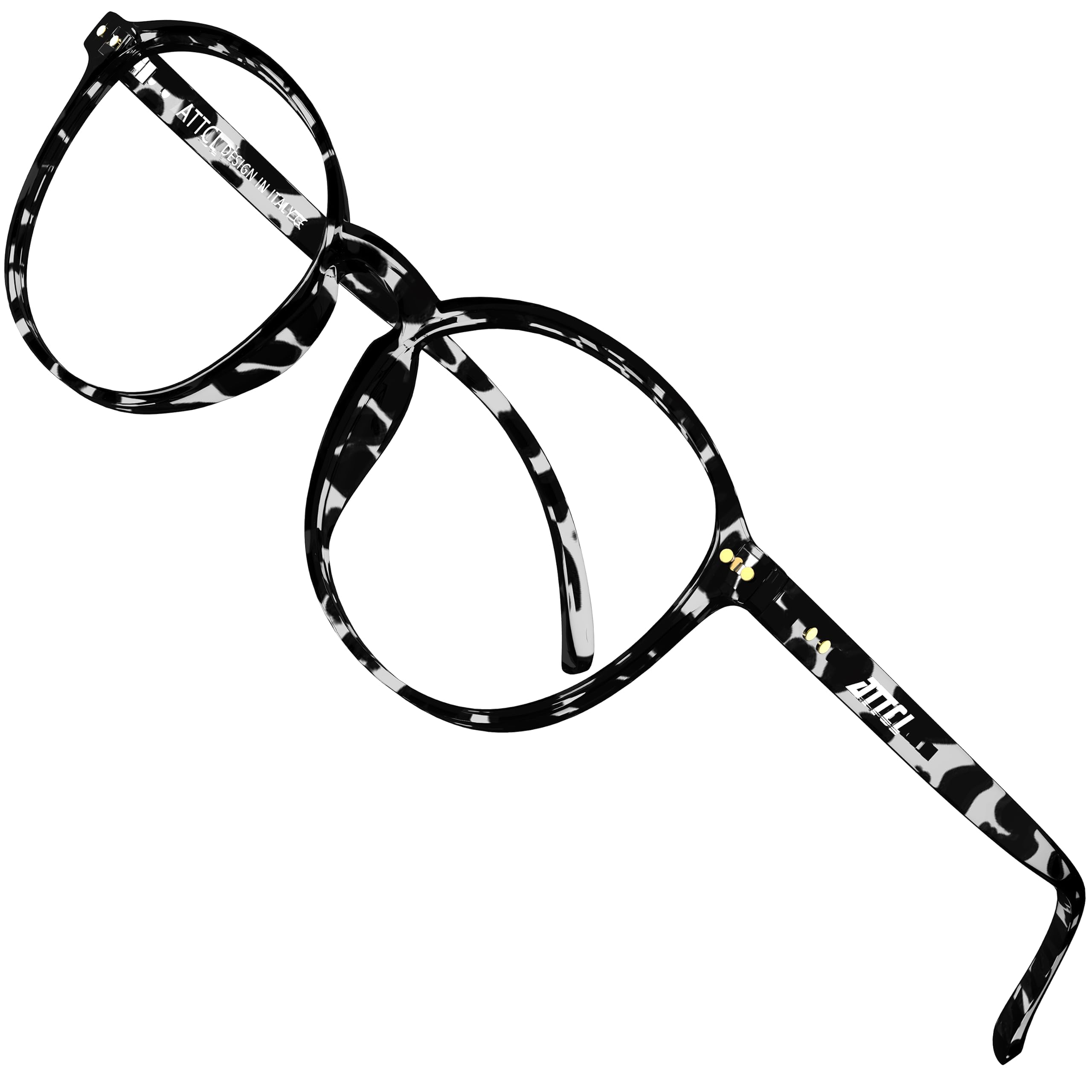 ATTCL Unisex Blue Light Blocking Glasses Women Men for Reduce Headache Anti Eye Fatigue TR90 Frame 1133 Heihua