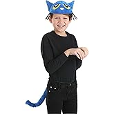 Fun Costumes Pete The Cat Face Headband and Tail Accessory Kit, Standard, Blue