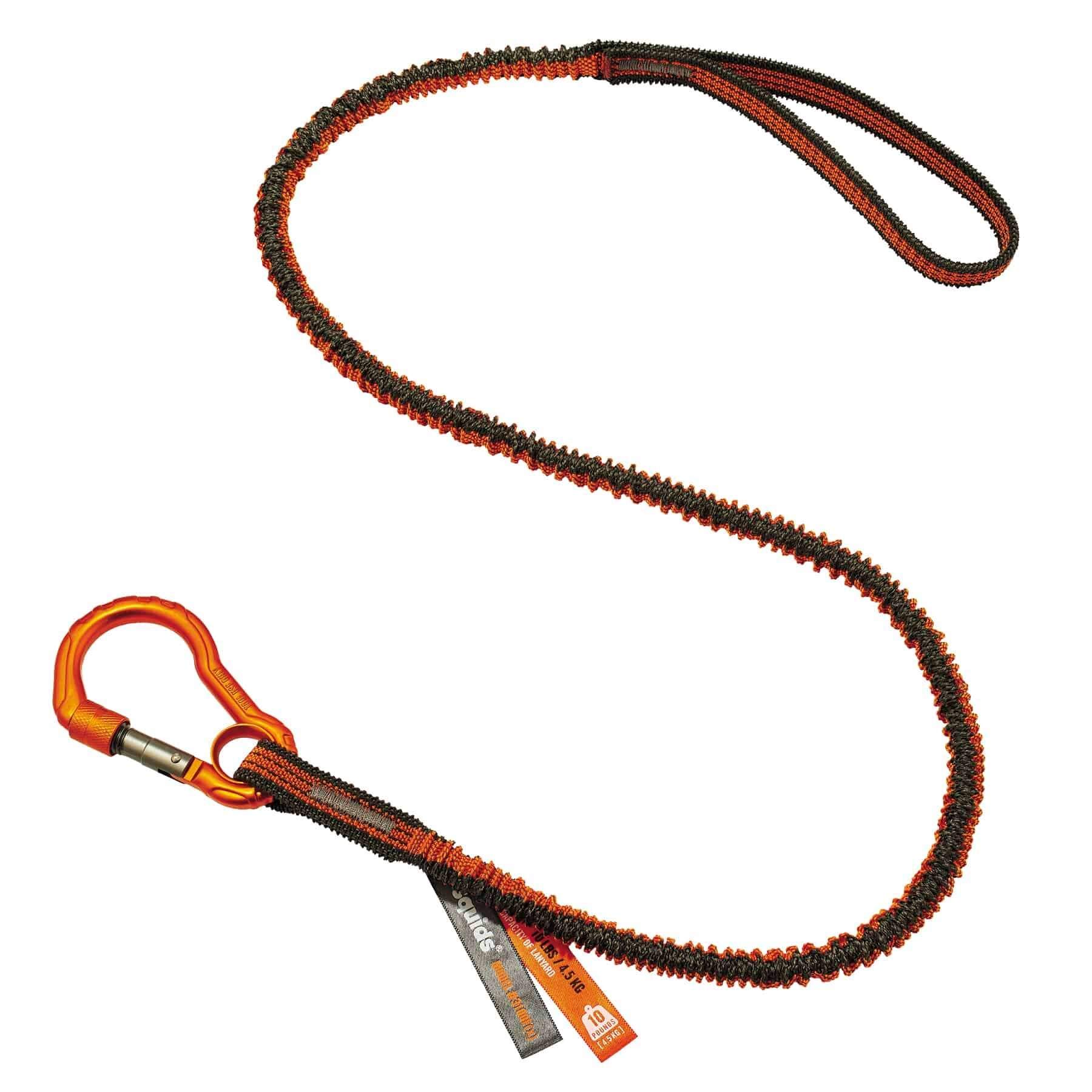 3100F(x) Standard Orange & Grey Tool Lanyard Single Carabiner - 10lbs