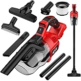 KXX Cordless Vacuum for Milwaukee M18 Battery, 5 in 1 Handheld Electric Vacuum Cleaner with 500W Powerful Motor, 46 CFM Portable Hand Vacuum with Filtration HEPA for Floor, Carpet, Car (Tool Only)