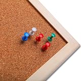 RSE A3 Cork Notice Pin Board 40x30cm Wood Frame Memo Display Organiser + 50 Pins view 3