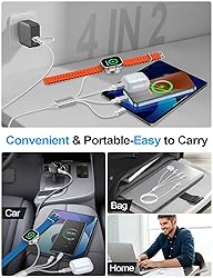 4-in-2 Multi Charging Cable for Apple Watch