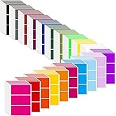 Marspark 600 Pieces Removable Color Labels Stickers 2" x 4" Large Moving Stickers Color Coding Packing Labels for Boxes in 20 Assorted Colors Sticker for Boxes Storage Bins