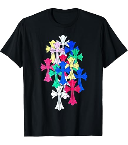 Amazon.com: Y2K Cross Heart Design T-Shirt : Clothing, Shoes & Jewelry