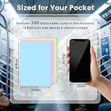 Koogel A6 Flash Cards 300-Piece 5 Colour Blank Study Cards 150gsm 14.8x10.5cm view 7