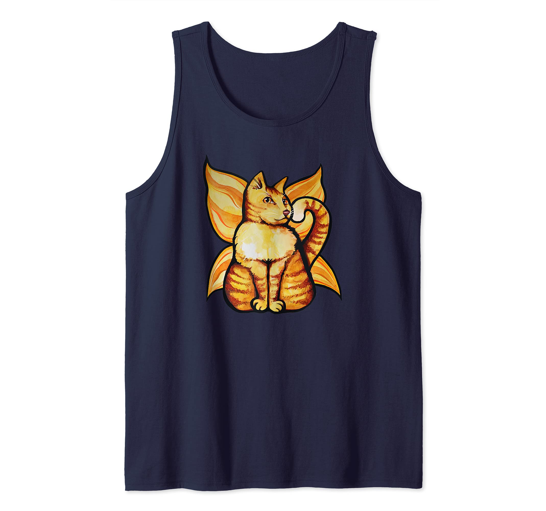 Cat Fairy orange kitty Tank Top