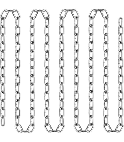 Campbell Brass-Glo Twist Link Machine Chain - 70ft Low Carbon Steel #2 Size, 310lb Load Capacity