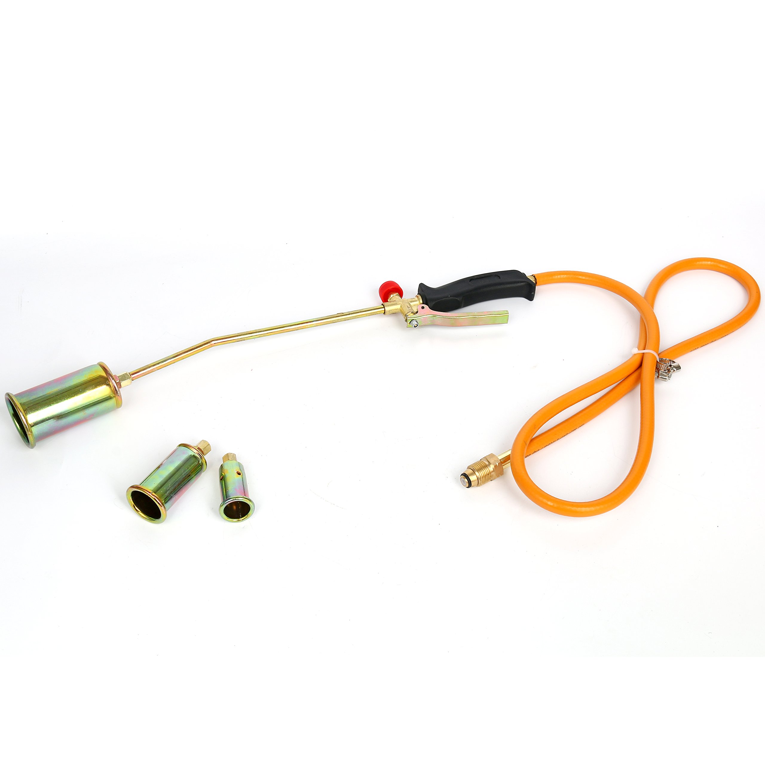 YaeTek Portable Propane Weed Torch Burner Fire Starter Ice Melter Melting with 3 Nozzles and