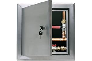 HVAC PREMIUM Access Door 20" X 20" Aluminum Insulated Fire Rated Access Panel Door for Wall/Ceiling Application (Lock and Key) with Frame - [Outer Dimensions: 21" Width X 21" Height]