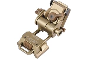 LEESION Night Vision Goggles NVG Mount for L4G24 Metal Helmet Mount,Rhino Mount Full Metal Tactical Helmet Mount CNC PVS15/18 Sand Color