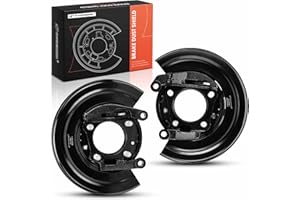 A-Premium Rear Side Brake Dust Shields Compatible with Ford Models - F-250 Super Duty 2005-2012, F-350 Super Duty 2005-2012, 