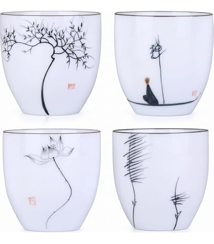 Amazon.com | Generic Plastic Japanese/Chinese Tea Cup, Black Matte