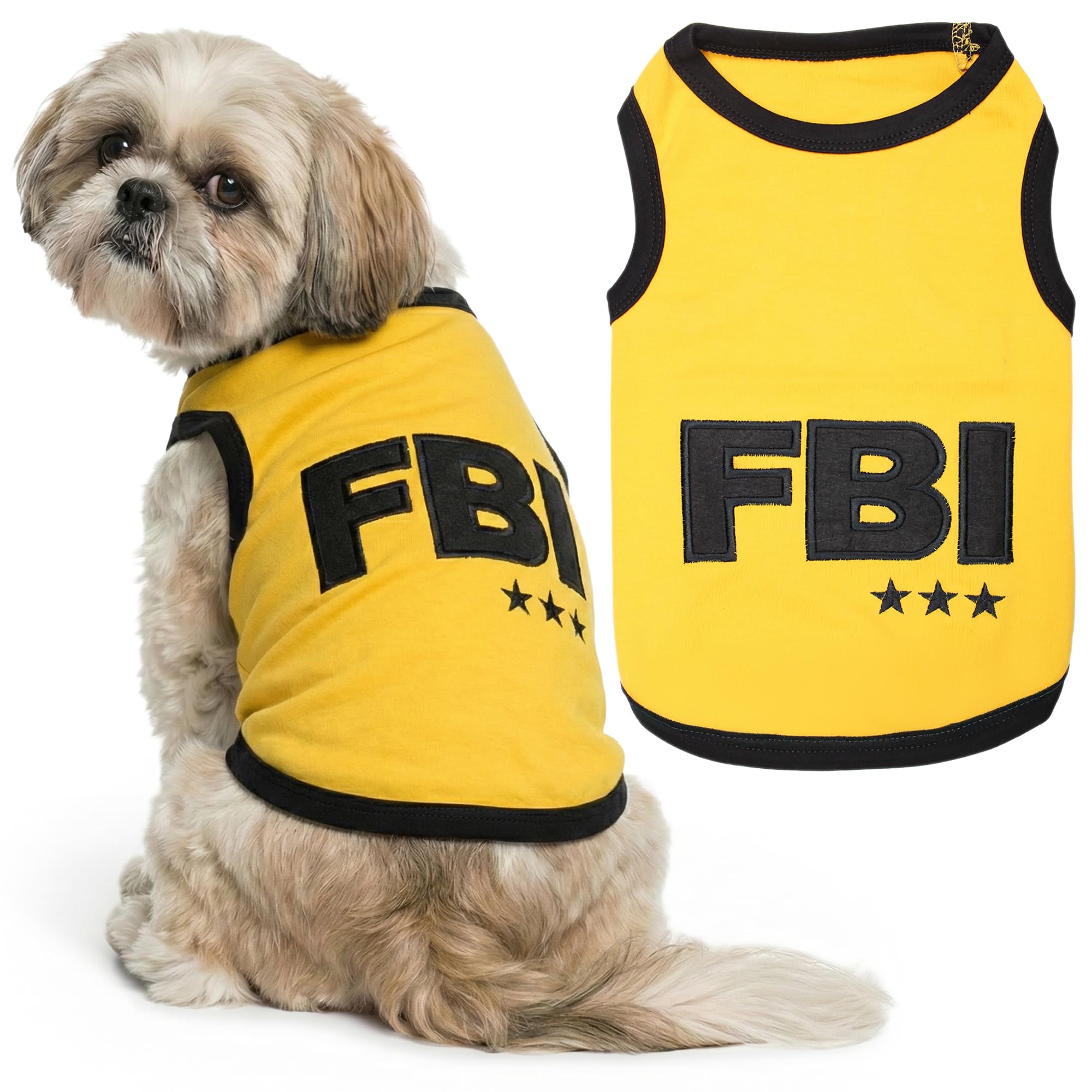 Parisian Pet FBI Dog T-Shirt, Medium
